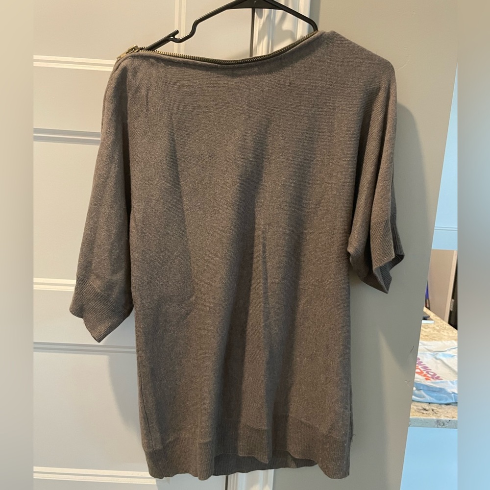 Zipper midi sweater